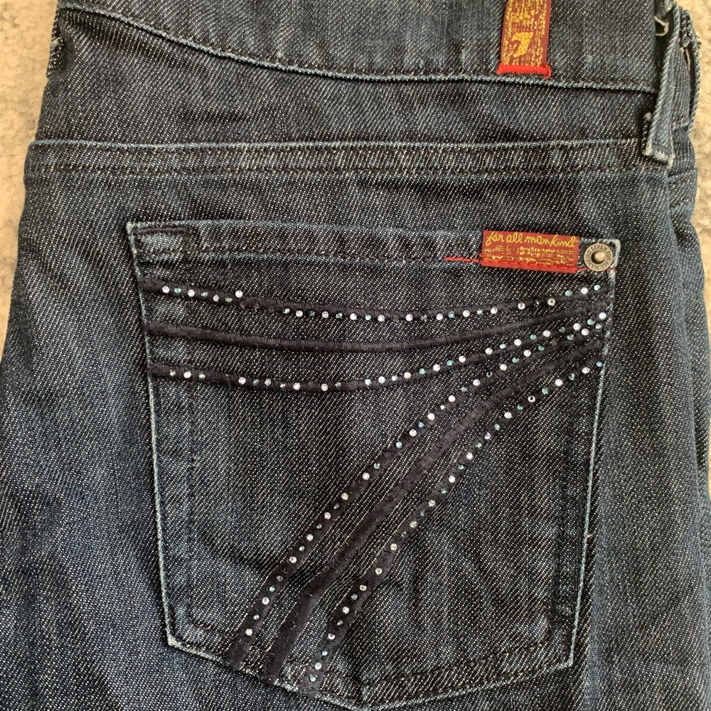 Diamond seam 7 jeans